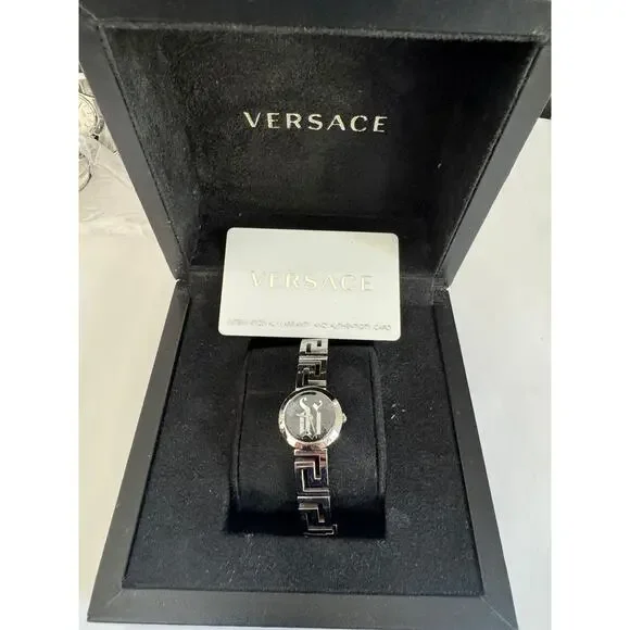 Mint Condition Silver Versace Meandros Watch Versace Medusa Antares Bracelet Watch | Gage Diamonds - Gage  main image 4